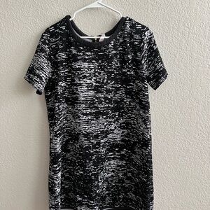 Xilaration Black and White Patterned Dress- Size XL
